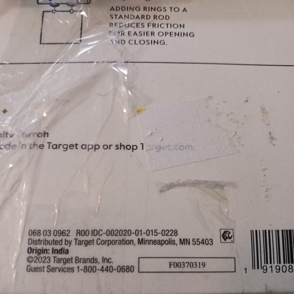 Threshold Cream Farrah Light Filtering Single Curtain Panel 54" x 84" OPEN BOX - Picture 5 of 8